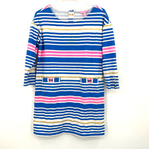 Lilly Pulitzer size small long sleeve striped‎ dress blue white yellow pink